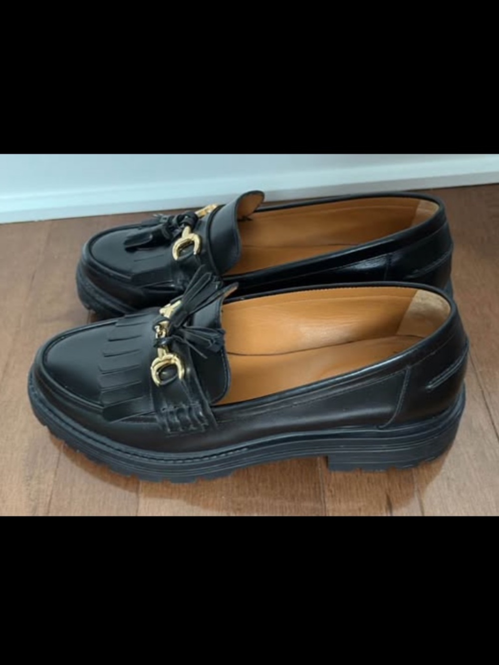 Loafers en cuir noir Sézane – Taille 40 (≈ 9 CA) – Très peu portés
